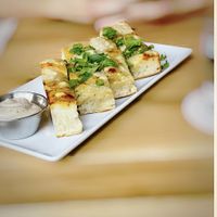 Garlic focaccia  #Veganuary at Virtuous Pie in Cologne