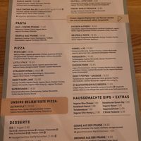 Neue Karte mit neuen Preisen (Stand 06.01.24) at Virtuous Pie in Cologne