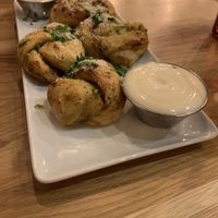 Garlic knotes   at Virtuous Pie in Cologne