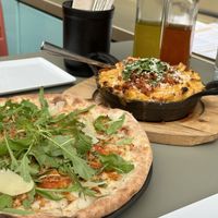 Pizza and Mac and cheese   at Virtuous Pie in Cologne