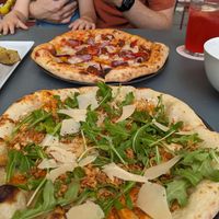 Chicken Parm was sooo good at Virtuous Pie in Cologne