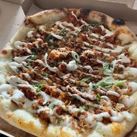 Buffalo Cauliflower pizzaa  at Virtuous Pie in Cologne