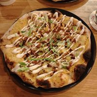 Jacket potato pizza at Virtuous Pie in Cologne