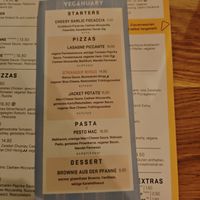 Veganuary menu at Virtuous Pie in Cologne