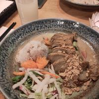 Mock duck with vegetables and peanut sauce. at Chay Long Hasenheide in Berlin