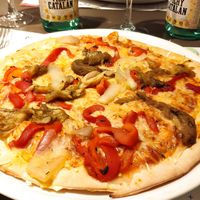 Gluten free pizza with vegan cheese at Pizzeria Angelo - Andorra la Vella in Escaldes-engordany