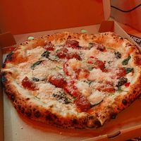 Rupert was kind enough to make it an open Calzone pizza at El Vato Loco in Barcelona