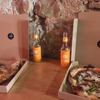 Left: calzone, right: supreme at El Vato Loco in Barcelona