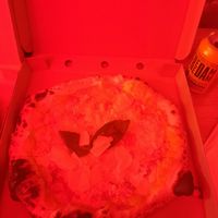 Carbonara pizza at El Vato Loco in Barcelona