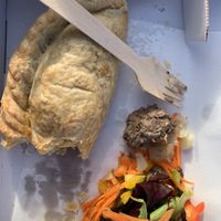 Non vegan pasty   at The Glass Box in Clevedon