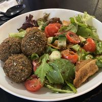 Fatoush salad with Falafel  at Yasmine in Washington
