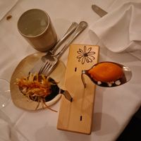 Kürbissorbet und Gemüse in marokkanischen Kräutern at Liegl am Hiegl in Sankt Peter