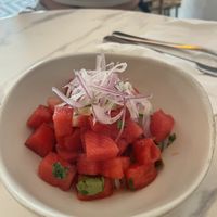 VEGAN watermelon ceviche  at Muchos in Boracay