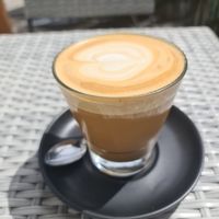 Oat milk latte at The Generator Urban Eatery in Coburg North