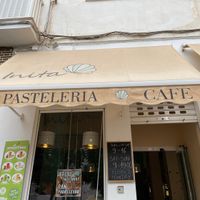 Frontage of cafe  at Inita in Nerja