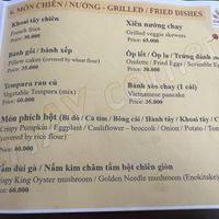 Menú   at Chay Corner  in Hoi An