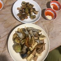 Tempura & fried tofu with seaweed   at Chay Corner  in Hoi An
