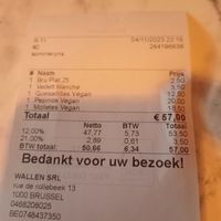 Price at Wallen in Brussels