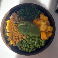 Poke con quinoa, heura y tofu  at Tasty Poke in Malaga