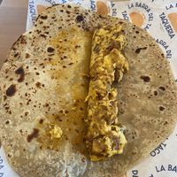  Vegan Breakfast Burrito.  So damn good!  at La Barra Del Taco in Brownsville