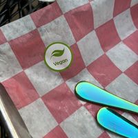 My plate has a special sticker 🌱   at Ollie's Madison in Fitchburg