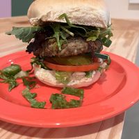 No Bull burger   at devil's lettuce in Richmond