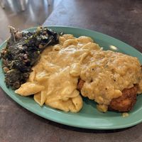 Chick fry tofu, kale & Mac  at devil's lettuce in Richmond
