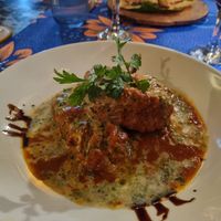 Parmegian eggplant at Omali in Sao Tome