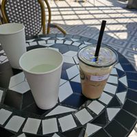 They serve a variety of coffees and teas as well. at Green Papaya in Dallas