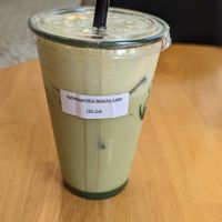 Lattes are great here at Green Papaya in Dallas