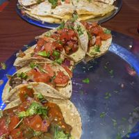 different vegan tacos at Clan Tequila in Madrid