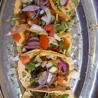 All types of vegan tacos at Clan Tequila in Madrid