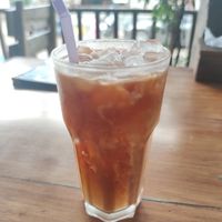 Thai Tea with Coconut Milk at La Carotte Qui Rit in Surat Thani