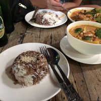 Massaman curry & Penang Curry  at La Carotte Qui Rit in Surat Thani