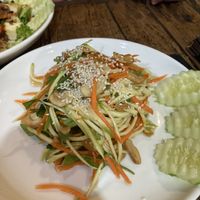 Mango salad  at La Carotte Qui Rit in Surat Thani