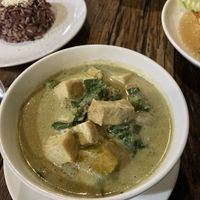 Green curry   at La Carotte Qui Rit in Surat Thani