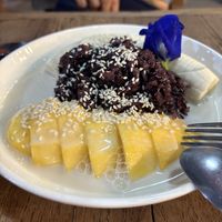 Mango sticky rice   at La Carotte Qui Rit in Surat Thani