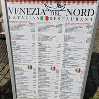 Menu has ZERO vegan options at Venezia del Nord in Bruges