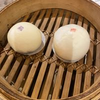 Red bean bun and yam bun  at SIN - Din Tai Fung 鼎泰豐 - Jewel in East Singapore