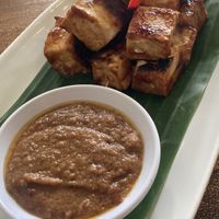 Tofu satay  at Healthy Warung in Gianyar