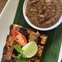 Tempe satay  at Healthy Warung in Gianyar
