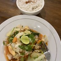 Veggie stir fry  at Healthy Warung in Gianyar