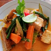 Vegetables dish at Healthy Warung in Gianyar
