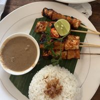 Tempeh satay   at Healthy Warung in Gianyar