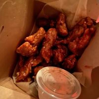 Spicy bbq wings at Tattooed Mom in Philadelphia