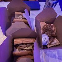 Vegan cheese steak and pierogis   at Tattooed Mom in Philadelphia