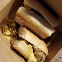 vegan philly cheezesteak  at Tattooed Mom in Philadelphia