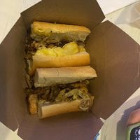 Vegan philly cheese stake at Tattooed Mom in Philadelphia