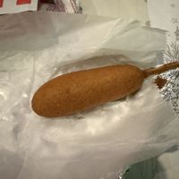 Vegan corn dog  at Tattooed Mom in Philadelphia