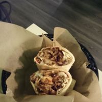 Vegan chubsteak wrap at Tattooed Mom in Philadelphia